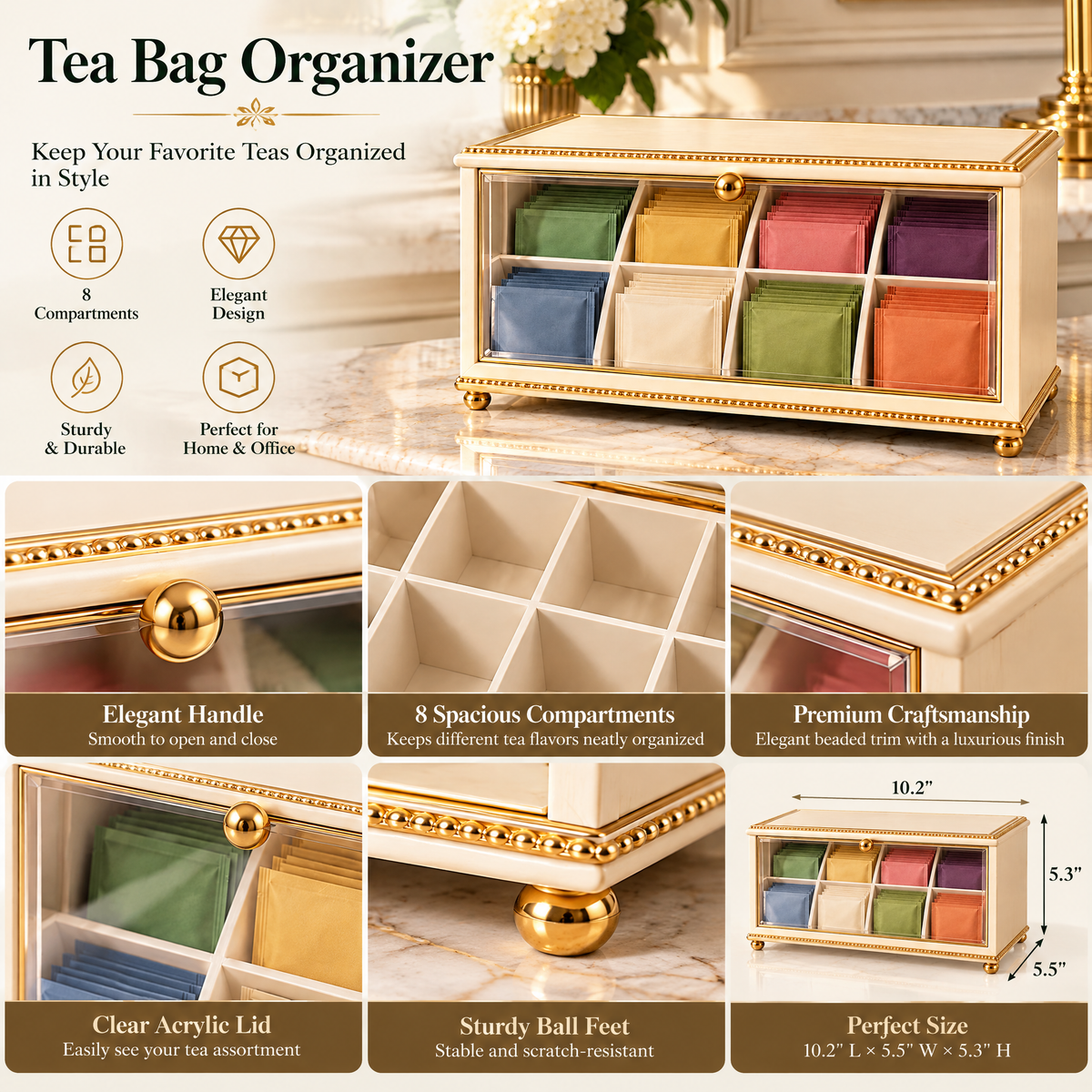 Elberwick™ Tea Bag Organizer